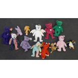 A collection of Beanie Babies