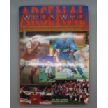 Football; a copy of Arsenal Who's Who containing over 30 signatures from former players including