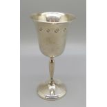 A silver wine goblet, Birmingham 1979, 65g