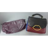 Two Lulu Guinness handbags