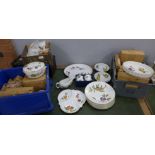 A collection of Royal Worcester Evesham table ware