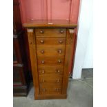 A Victorian mahogany Wellington chest
