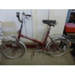 A vintage Sovereign lady's folding bicycle