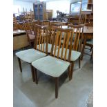 A set of four G-Plan Fresco teak dining chairs