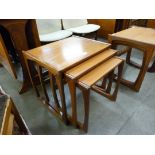 A G-Plan Quadrille teak nest of tables