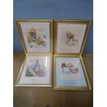 A set of four Beatrix Potter prints