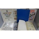 Stamps:- British Commonwealth in albums and on pages including a virtually complete run of mint 1946