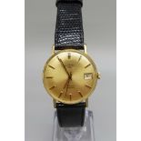 A gold plated Rotary wristwatch