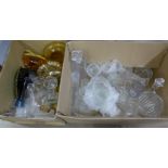 Two boxes of glassware **PLEASE NOTE THIS LOT IS NOT ELIGIBLE FOR POSTING AND PACKING**