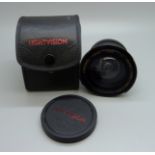 A macro fish eye camera lens, Lightvision, 37mm/46mm, 0.42X, made in Japan