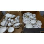 Two boxes of Royal Worcester June Garland dinnerwares **PLEASE NOTE THIS LOT IS NOT ELIGIBLE FOR