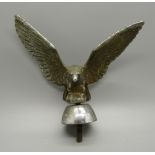 An Alvis silver eagle bonnet mascot, by Desmo