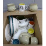 Wedgwood Susie Cooper Design coffee ware and a collection of Denby **PLEASE NOTE THIS LOT IS NOT