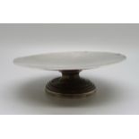 A silver dish, Birmingham 1912, 147g, diameter 132mm, base/foot dented