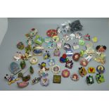 A collection of Disney pin badges, (with fastening backs)