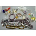 Costume jewellery, etc.