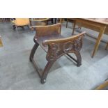 An 18th Century Italian Baroque fruitwood stool