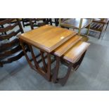 A G-Plan Astro teak nest of tables