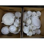 Two boxes of Paragon Belinda pattern tea and dinnerwares **PLEASE NOTE THIS LOT IS NOT ELIGIBLE