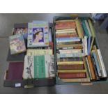 Two boxes of books relating to dogs and a variety of other topics **PLEASE NOTE THIS LOT IS NOT