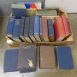 A collection of books including David Lloyd George, Winston Churchill, Ernest Bevin, Karl Marx,