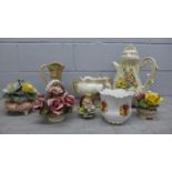 A collection of larger china items including a jug and bowls **PLEASE NOTE THIS LOT IS NOT