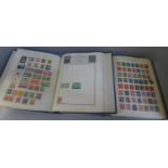 Stamps -Commonwealth and World collections in two albums