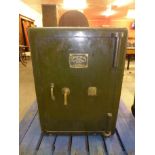 A large Victorian painted steel fitted safe, by Whitfields Safe & Door Co. Limited, London,