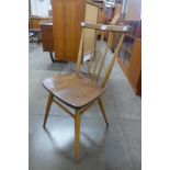 An Ercol Blonde elm and beech 608 model chair