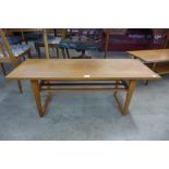 A teak coffee table