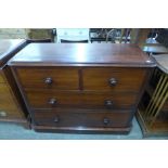 A Victorian mahogany chest of drawers