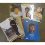 A collection of Cliff Richards calendars