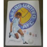 An Activity Promotions Ltd. football poster, printed in the 1970's, Leeds United