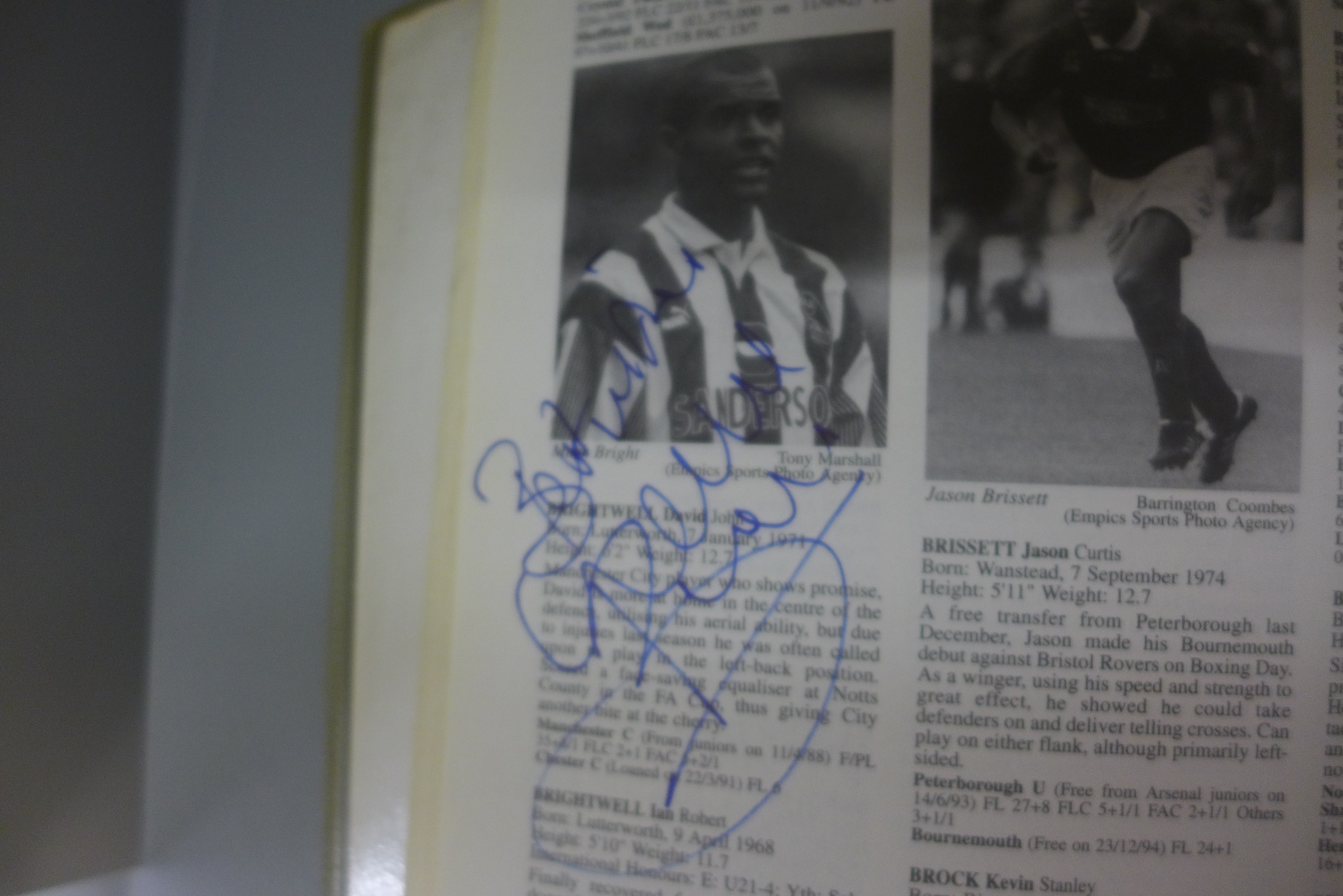 Football:- five PFA Footballers Fact-Files from 1995-2002, containing many signatures from former - Image 7 of 7
