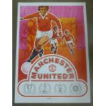An Activity Promotions Ltd. football poster, printed in the 1970's, Manchester United