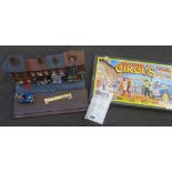 A Britain's Collectables Circus set, street scene diorama and one vehicle