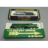 Two Graham Farish N gauge locomotives, 1840 4F Tender Loco (0-6-0), unpainted and The Golden Arrow