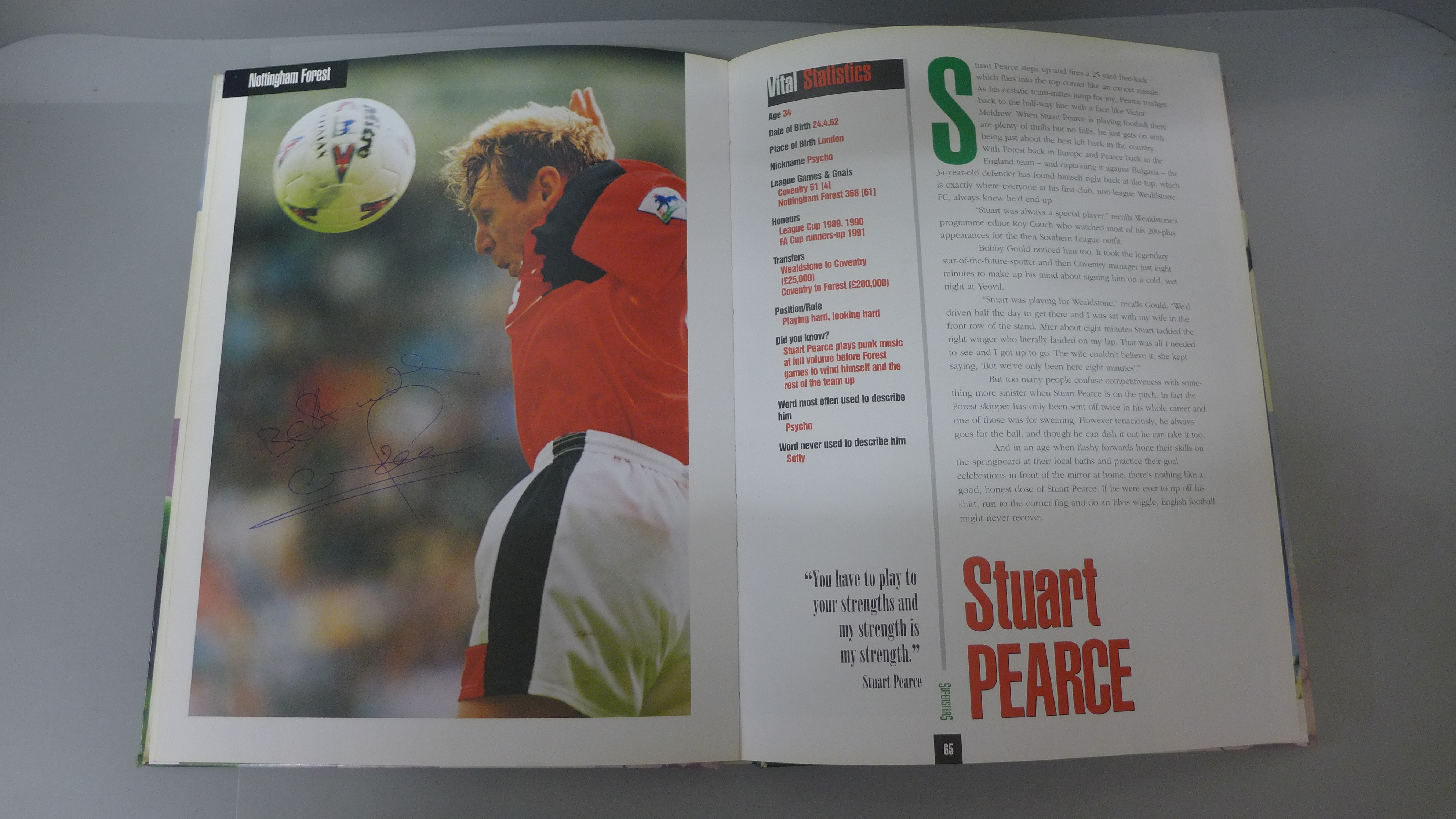 Football:- three 'Superstars of the Premier League' books, containing signatures from former players - Image 2 of 9