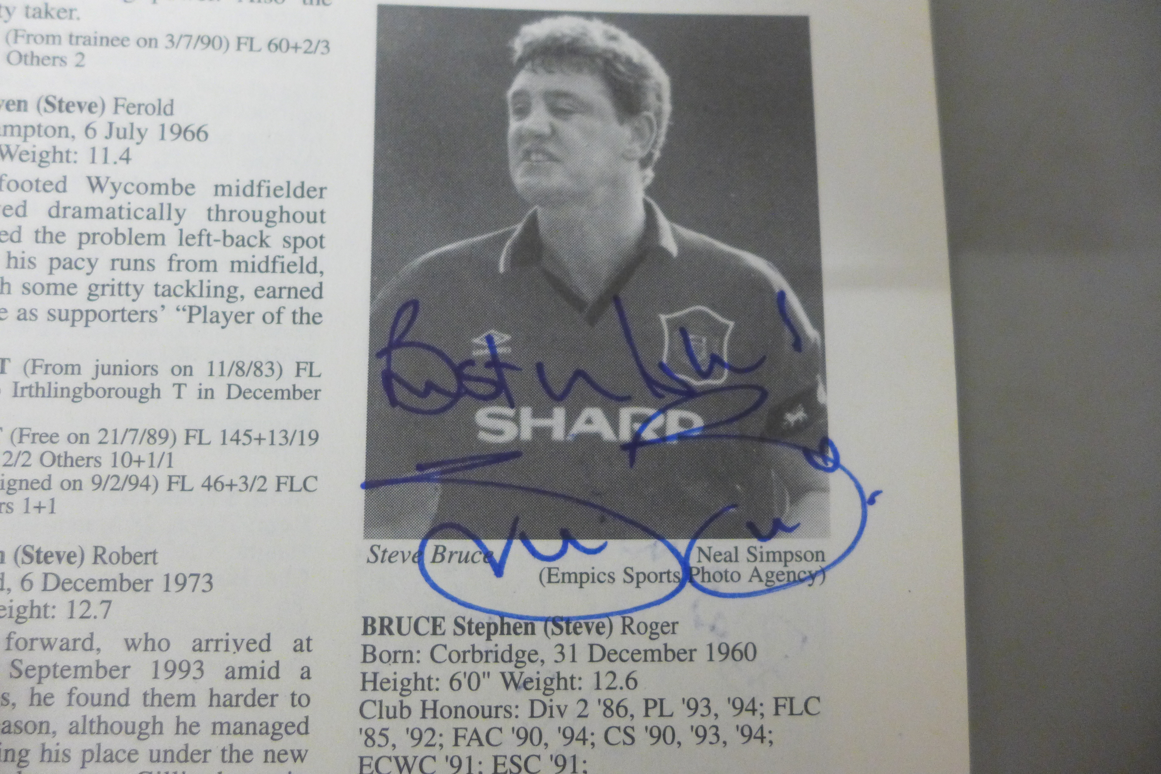 Football:- five PFA Footballers Fact-Files from 1995-2002, containing many signatures from former - Image 6 of 7