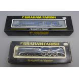 Two Graham Farish by Bachmnann N gauge locomotives, 1507 Merchant Navy BR Blue and A4 Seagull