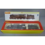 A Hornby R2584 BR 4-6-2 34004 Plymouth 00 gauge model locomotive and tender, boxed