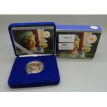 A Royal Mint silver proof £5 2002 UK Golden Jubilee Crown, boxed with certificate, 28.28g, 925