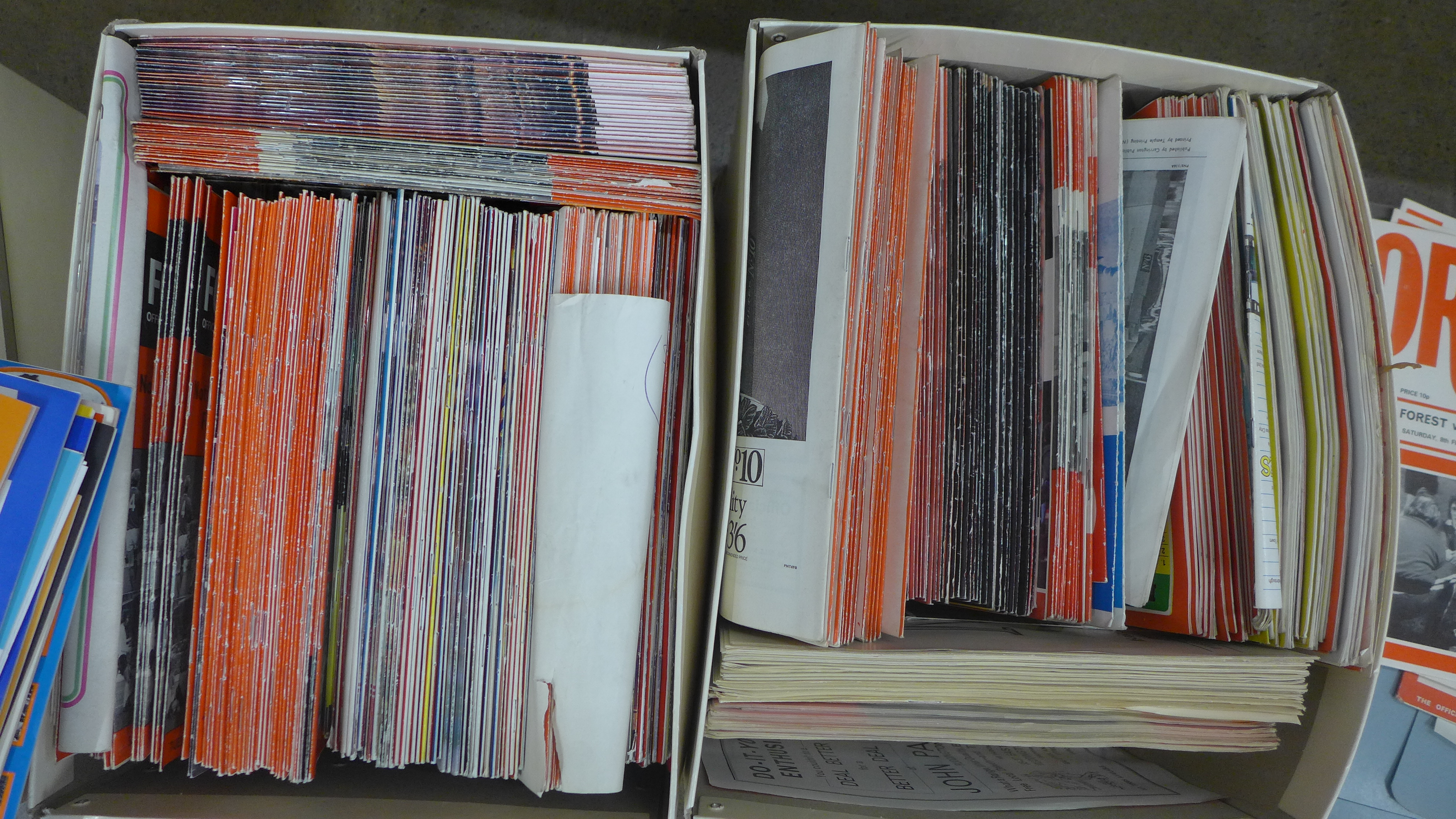 A large quantity of Nottingham Forest programmes, 1960s, 1970s and later including 1977-1978 winning - Image 2 of 2