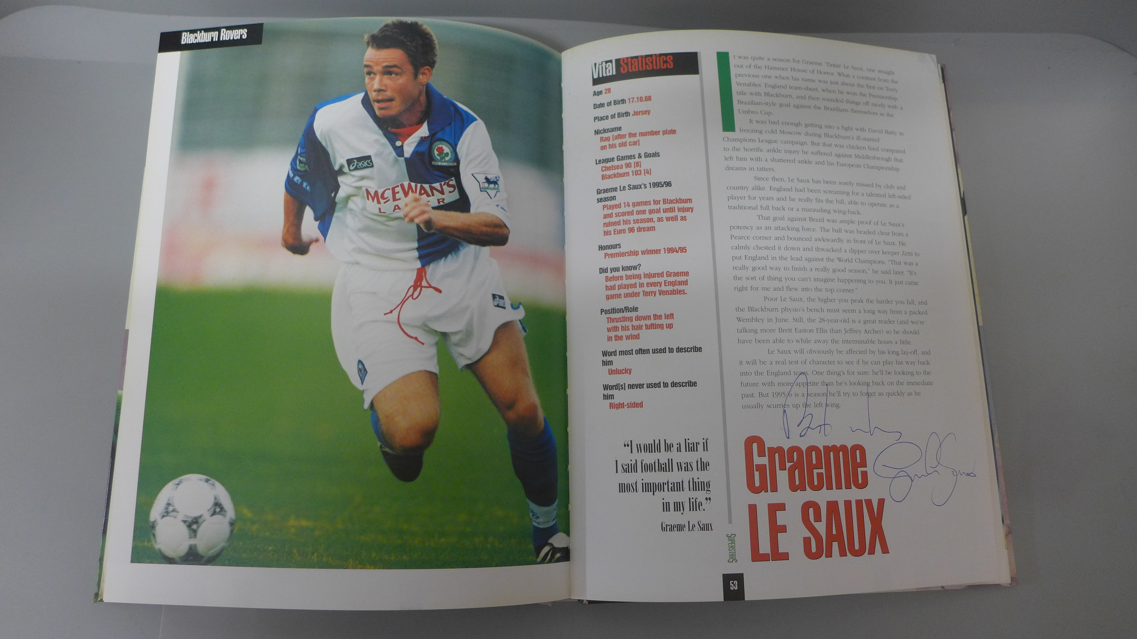 Football:- three 'Superstars of the Premier League' books, containing signatures from former players - Image 4 of 9