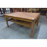 A teak coffee table