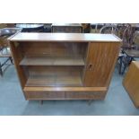 A teak bookcase