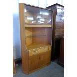 A G-Plan Fresco teak freestanding corner cabinet