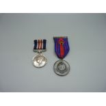 A George VI Military Medal to T/170411 Sjt. S.F. Spear R.A.S.C. and one other medallion