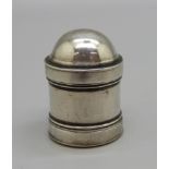 A George III silver nutmeg grater, Samuel Pemberton, Birmingham 1796