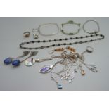 Jewellery including silver and silver mounted